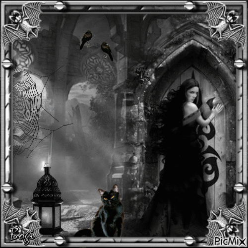 Gothic lady... - Безплатен анимиран GIF
