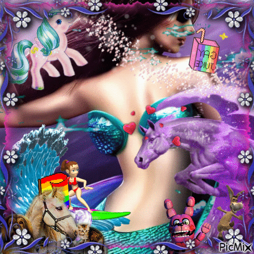 Mermaid Wesker🥰 - Gratis animeret GIF