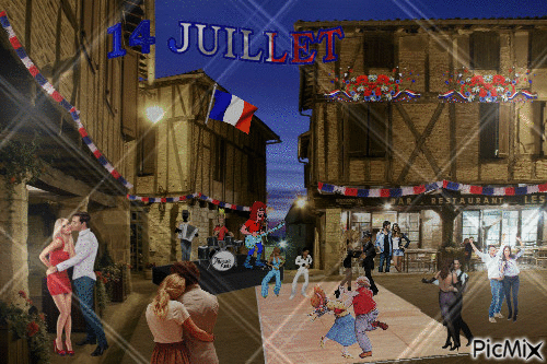 14 Juillet fête nationale 2018 - Безплатен анимиран GIF