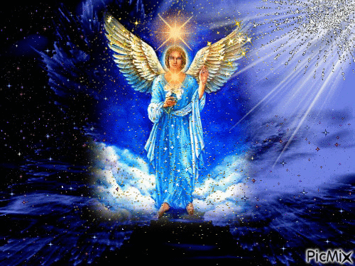 Angel of God in Heaven - GIF animate gratis