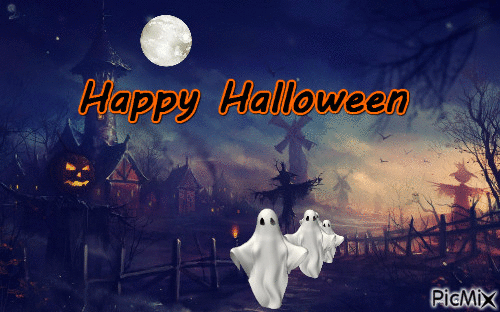 Happy Halloween - Animovaný GIF zadarmo