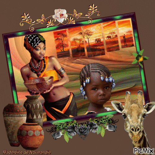 belles Africaines - Darmowy animowany GIF