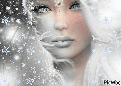 Snow Girl - Besplatni animirani GIF