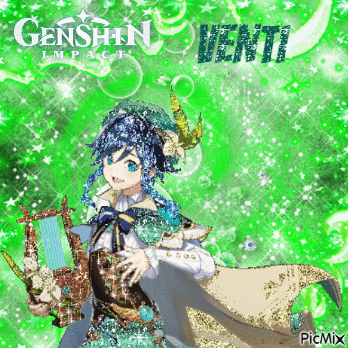Genshin Impact Venti - Animovaný GIF zadarmo