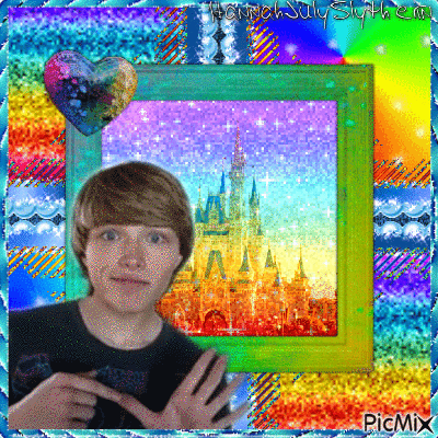 ♦Sterling Knight - Rainbow Disney Castle♦ - Darmowy animowany GIF