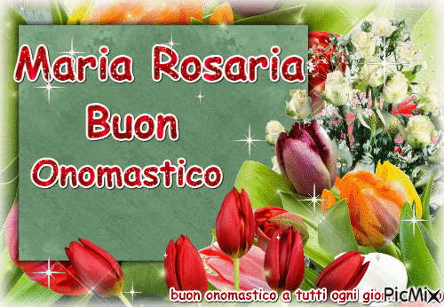 b.onomastico Maria Rosaria - Бесплатни анимирани ГИФ