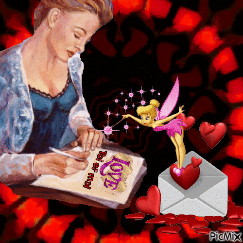aşk mektubu - GIF animate gratis