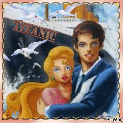 Titanic avec votre couple préféré - Darmowy animowany GIF