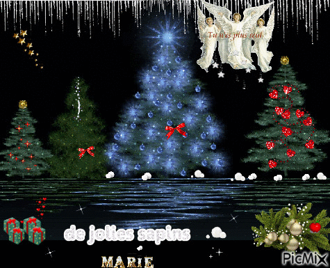 de beaux sapins - Free animated GIF