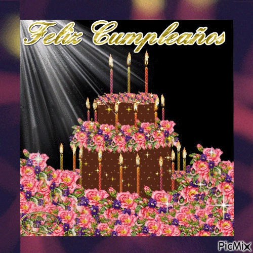 Torta y Rosas - Bezmaksas animēts GIF