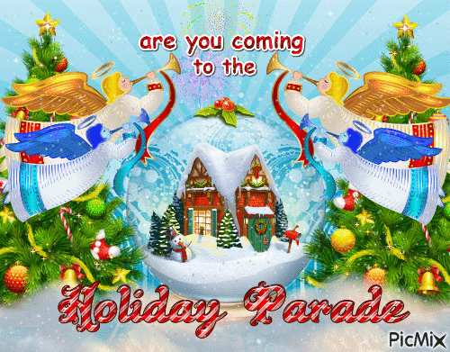 sq holiday parade - Ingyenes animált GIF