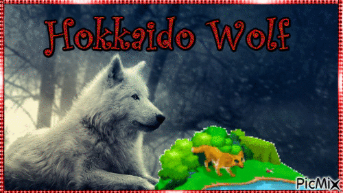 Hokkaido Wolf - GIF animé gratuit