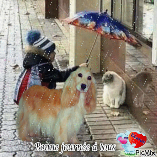 Il pleut - Bezmaksas animēts GIF