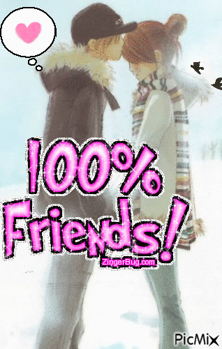 Friends love - GIF animé gratuit