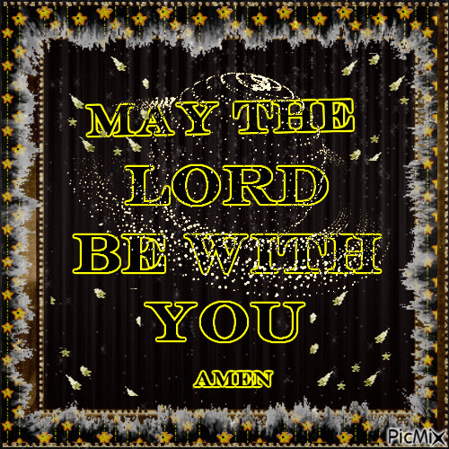 May The Lord Be With You - GIF animasi gratis
