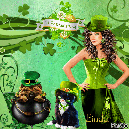 Happy St. Patrick too all my friends - Gratis animeret GIF