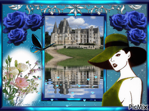 cadeau offert ...un château Normand - GIF animé gratuit