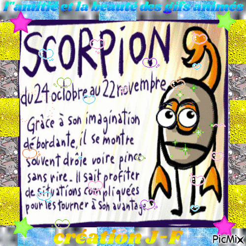 HOROSCOPE (scorpion) - Ilmainen animoitu GIF