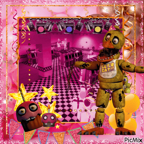 Withered chica fnaf - Free animated GIF