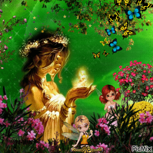 Fairy girl - Animovaný GIF zadarmo