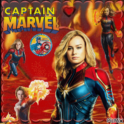 Captain Marvel - Gratis geanimeerde GIF