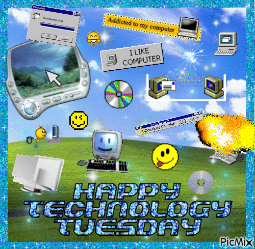Happy Technology Tuesday - GIF animé gratuit