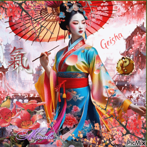 Contest!  Geisha - Besplatni animirani GIF