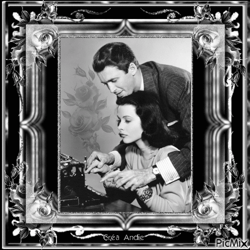 Hedy Lamarr & James Stewart - Free animated GIF