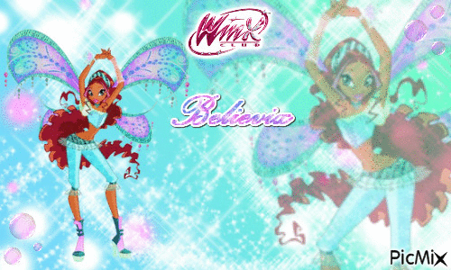 Winx club Layla/Aisha Believix - Бесплатный анимированный гифка