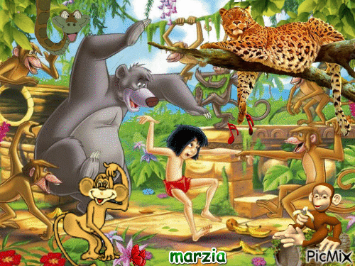 giungla - Animovaný GIF zadarmo