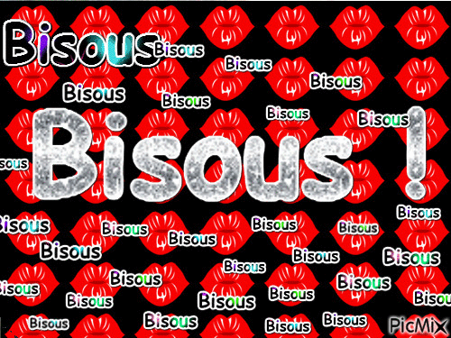 Bisous - Nemokamas animacinis gif