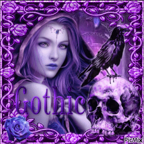 Purple Gothic - GIF animé gratuit