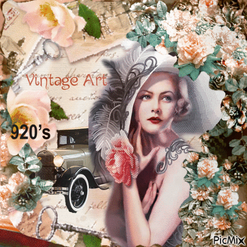 Vintage art - Δωρεάν κινούμενο GIF