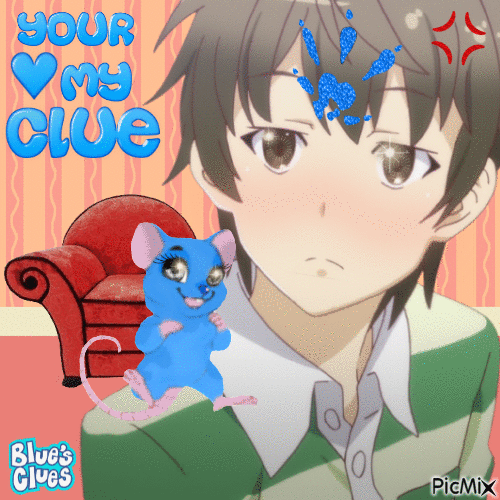 Blues Clues Anime/ Rat version - GIF animé gratuit
