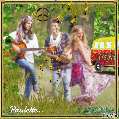 pèriode hippies - GIF animé gratuit