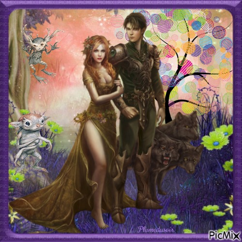 Couple fantasy. - PNG gratuit