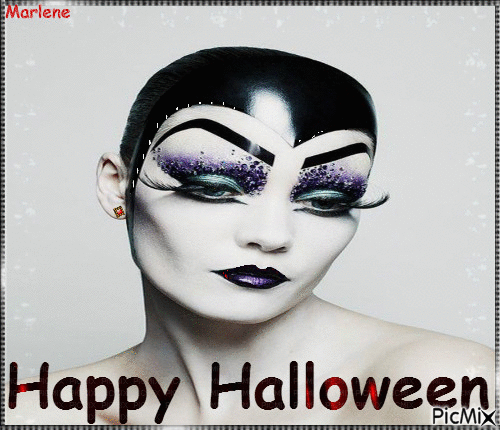 Halloween femme - GIF animado gratis