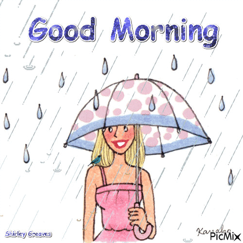 Rainy morning - Бесплатный анимированный гифка