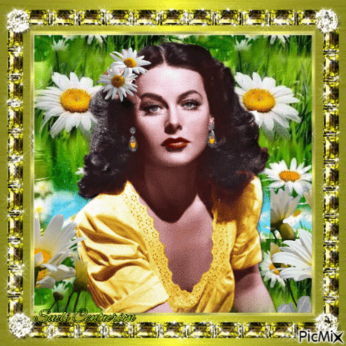Hedy Lamarr - Zdarma animovaný GIF