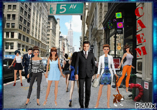 5 AV New York - GIF animado gratis
