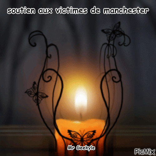 soutien aux victimes Manchester - Animovaný GIF zadarmo
