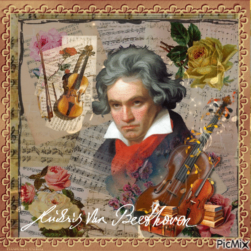 Ludwig van Beethoven - Animovaný GIF zadarmo