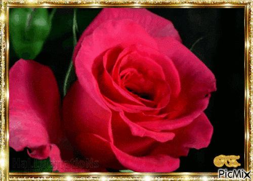 Nyíló rózsa. - GIF animado grátis