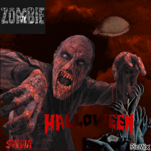Halloween-Zombie! - GIF animado gratis