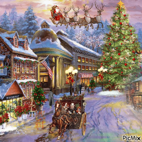 Small Town Christmas - 免费PNG