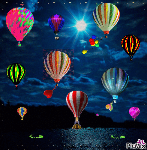 Concours "Ballons dirigeables" - Бесплатни анимирани ГИФ
