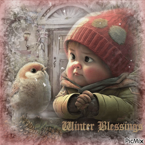 Winter Blessings - GIF animé gratuit
