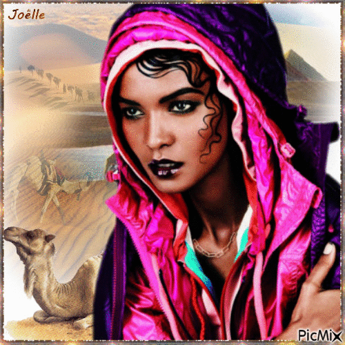 Femme du désert - Zdarma animovaný GIF