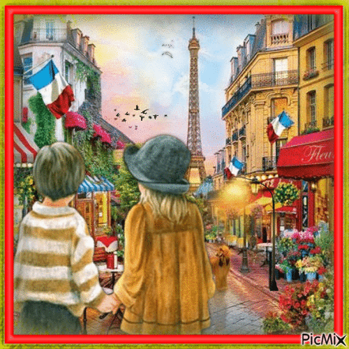 Kind in Paris - GIF animé gratuit