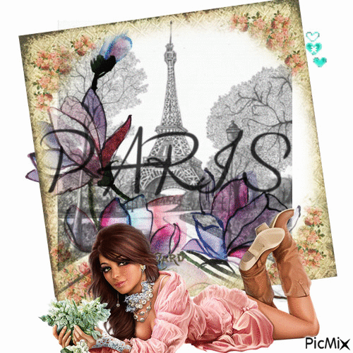 love paris - Δωρεάν κινούμενο GIF